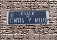 Calle de Tint&iacute;n y Mil&uacute;